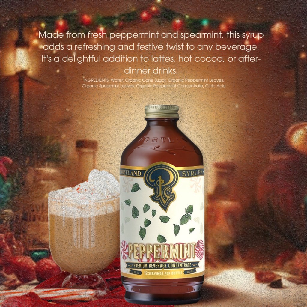 Peppermint Mocha recipe courtesy Portland Syups - Tipsy Cocktail Supply Co.