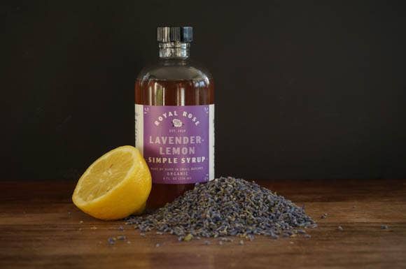 Lavender - Lemon Organic Simple Syrup 8oz - Tipsy Cocktail Supply Co.
