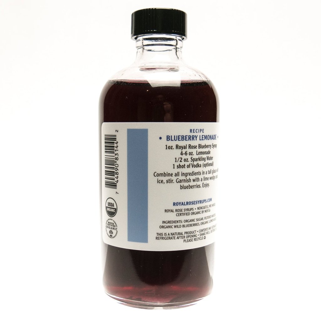 Blueberry Organic Simple Syrup - Tipsy Cocktail Supply Co.