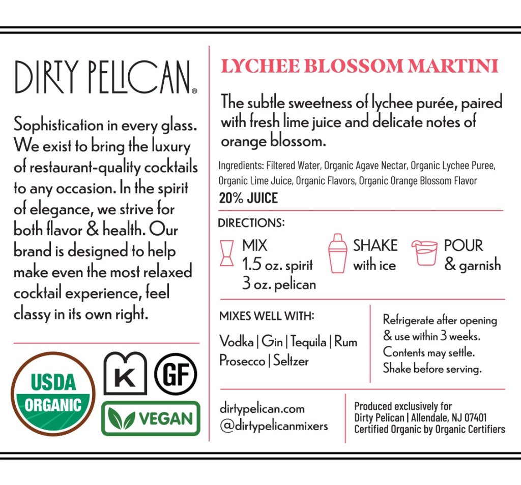 Lychee Blossom Martini Mixer - Tipsy Cocktail Supply Co.