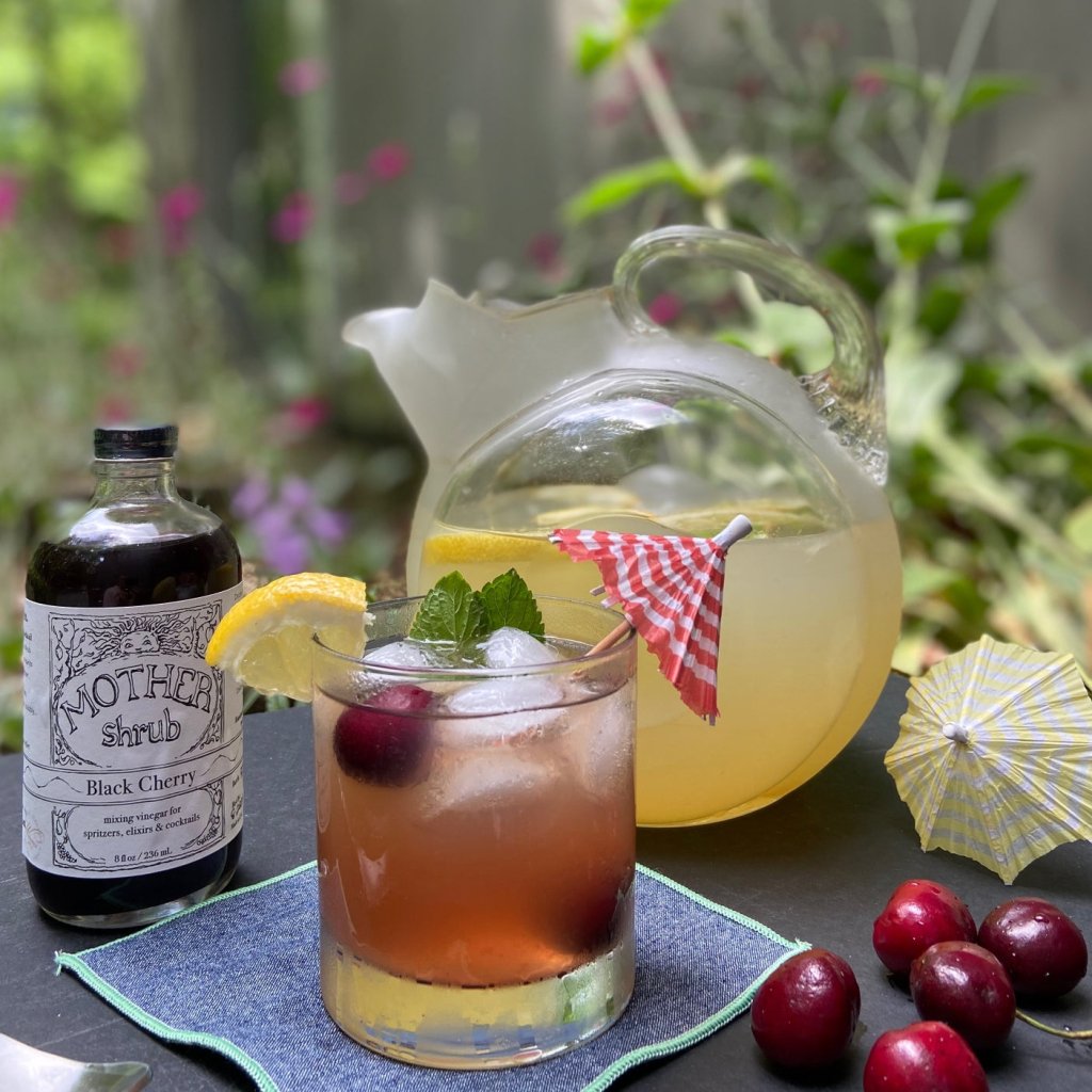 Black Cherry Shrub 16 oz. - Tipsy Cocktail Supply Co.