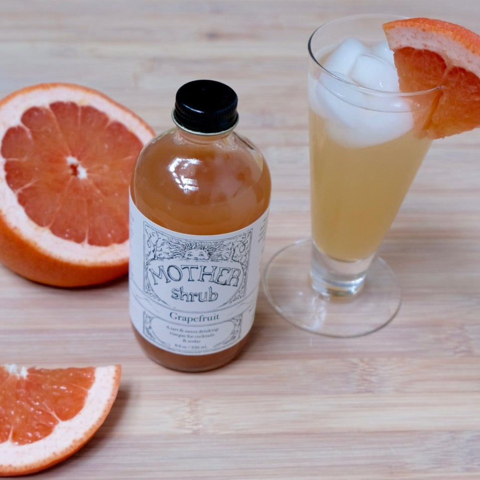 Grapefruit Shrub 16 oz. - Tipsy Cocktail Supply Co.