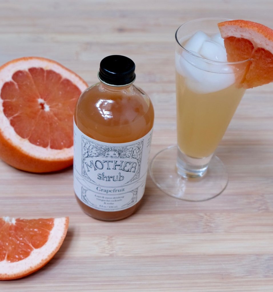 Grapefruit Shrub 16 oz. - Tipsy Cocktail Supply Co.