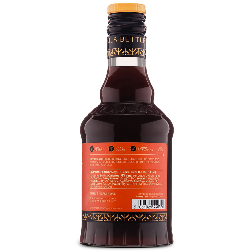 Blood Orange Cordial Cocktail Syrup - Tipsy Cocktail Supply Co.