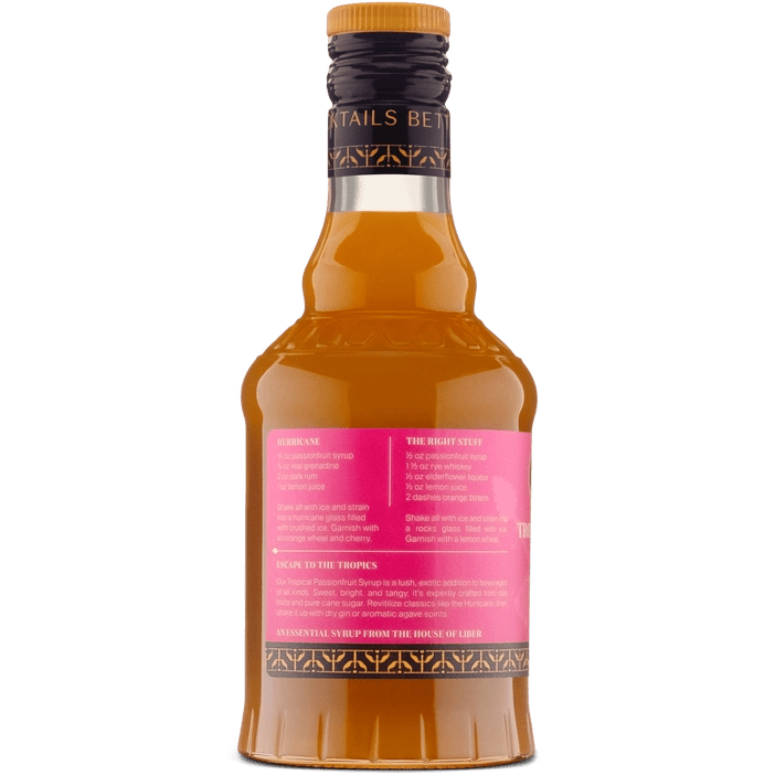 Tropical Passionfruit Syrup - Tipsy Cocktail Supply Co.