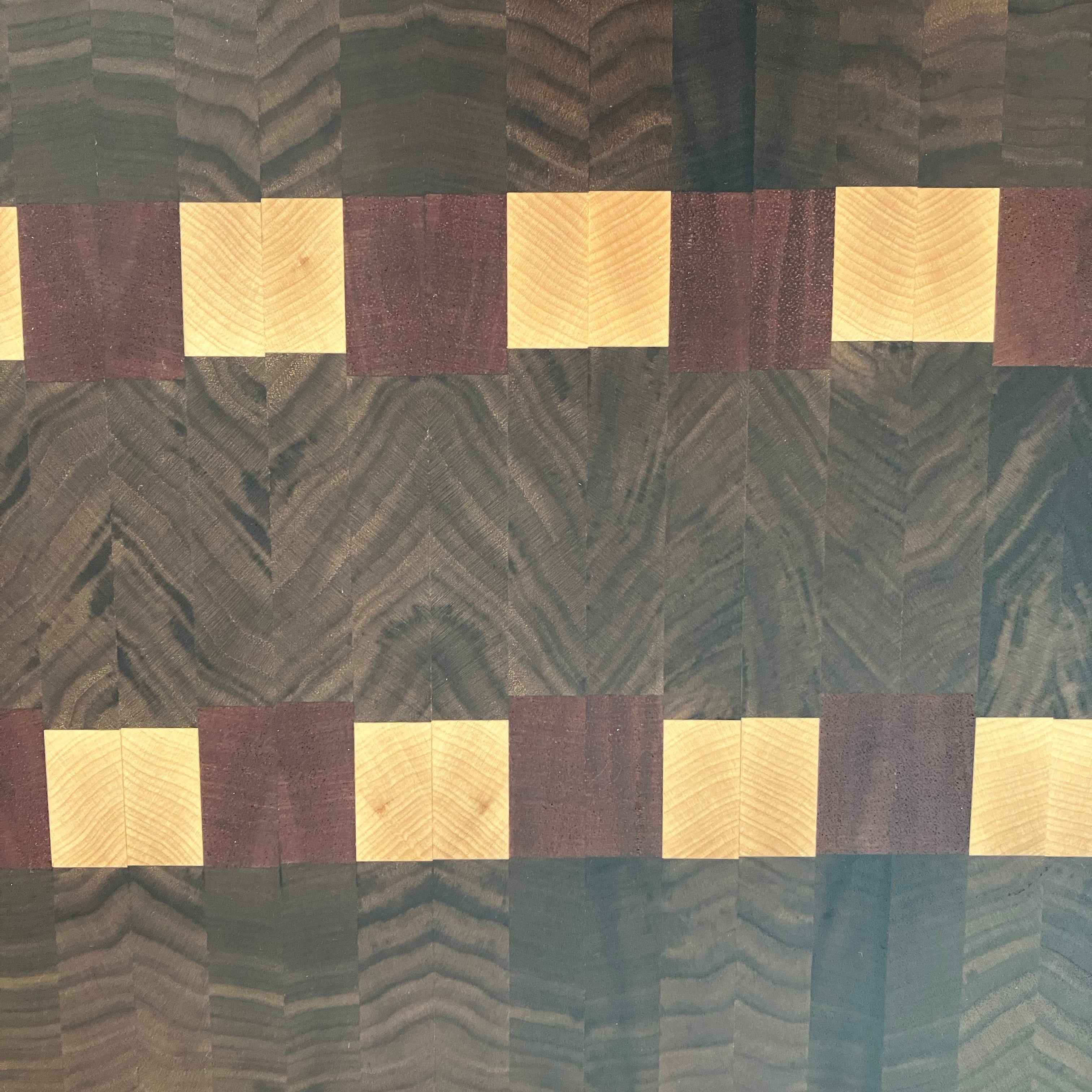 Detail of wooden cutting board