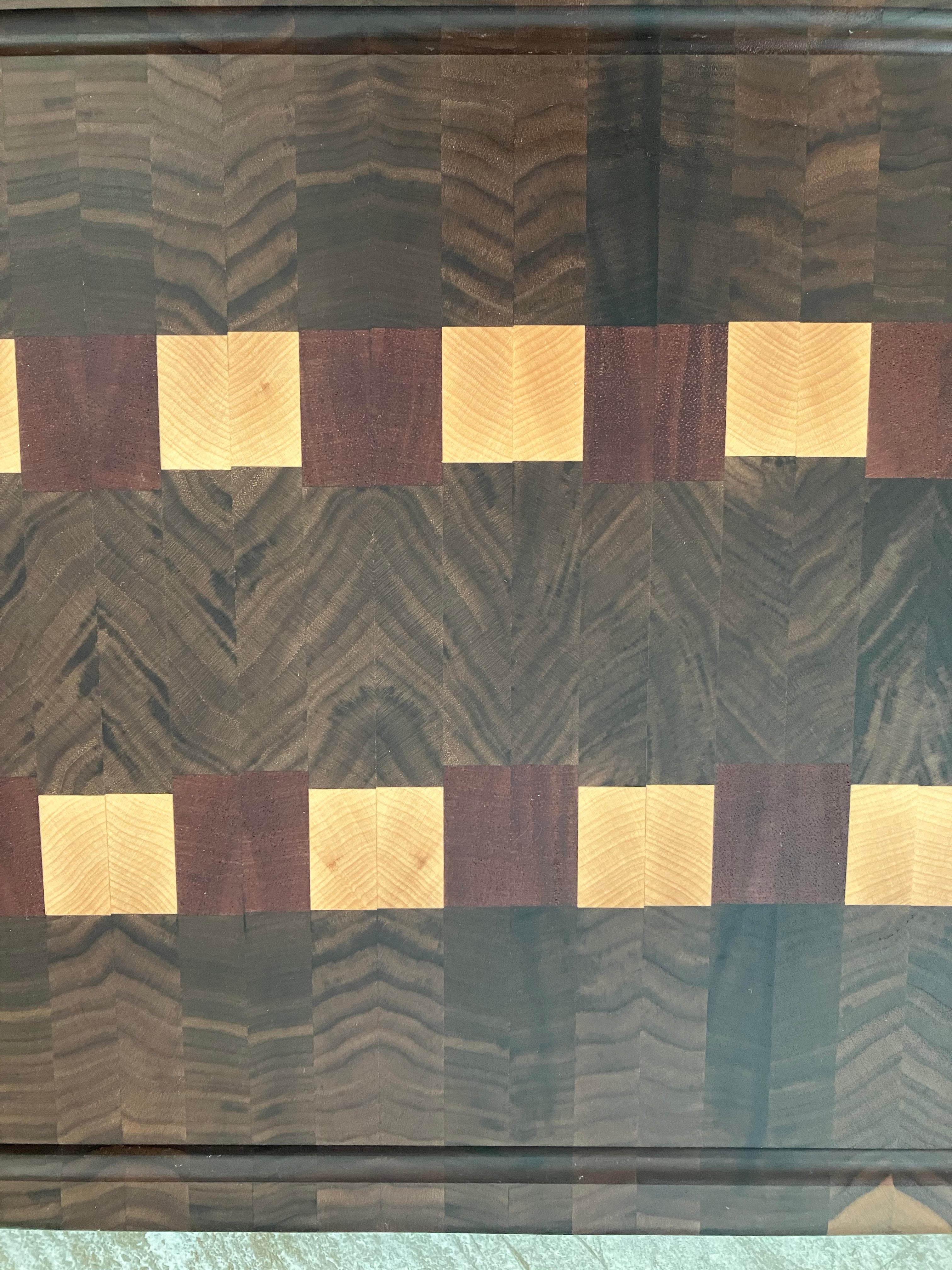 Detail of wooden cutting board