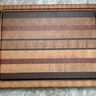 End grain wooden cutting board