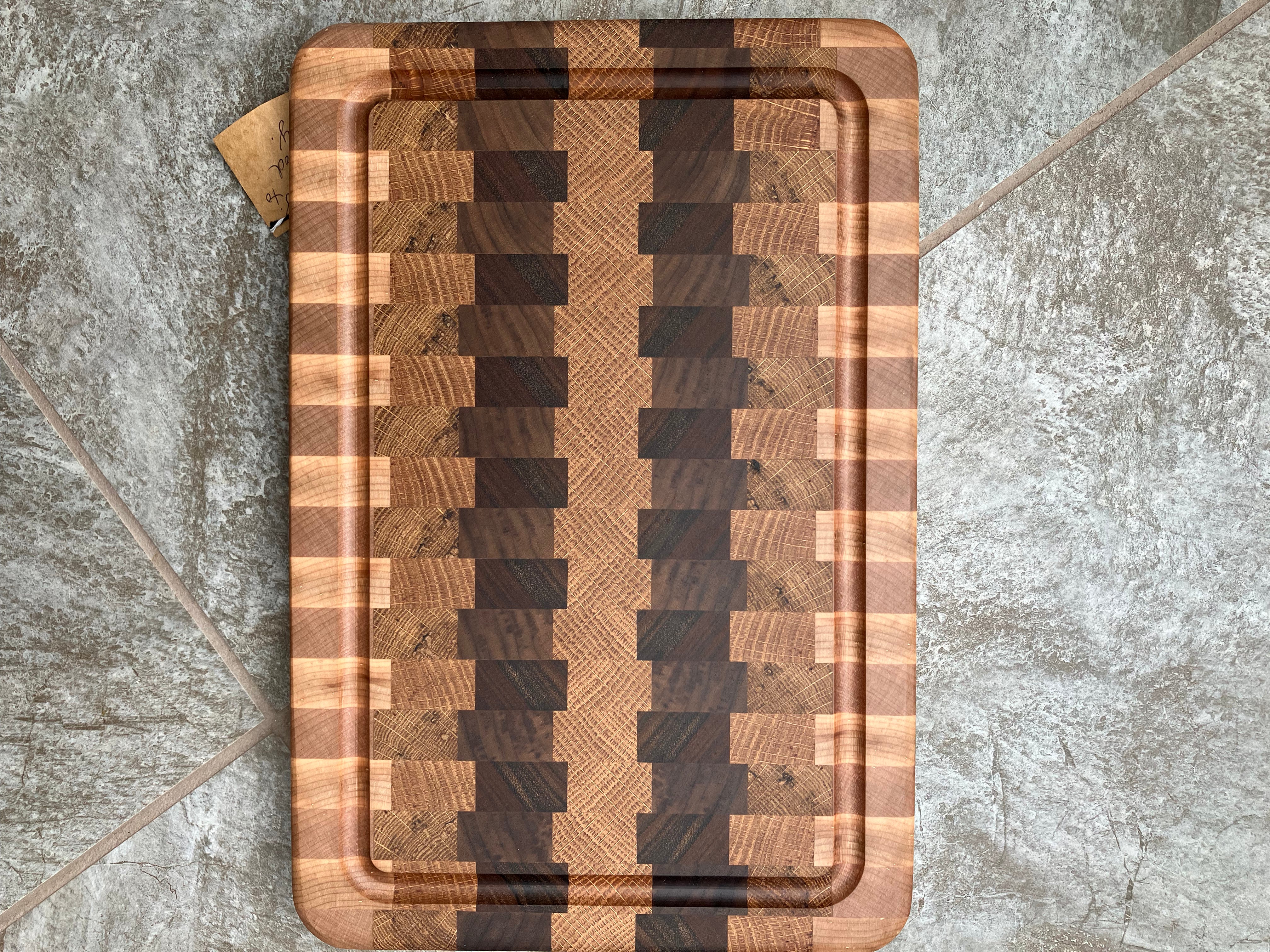 Multi-colored Wooden cutting/garnish board