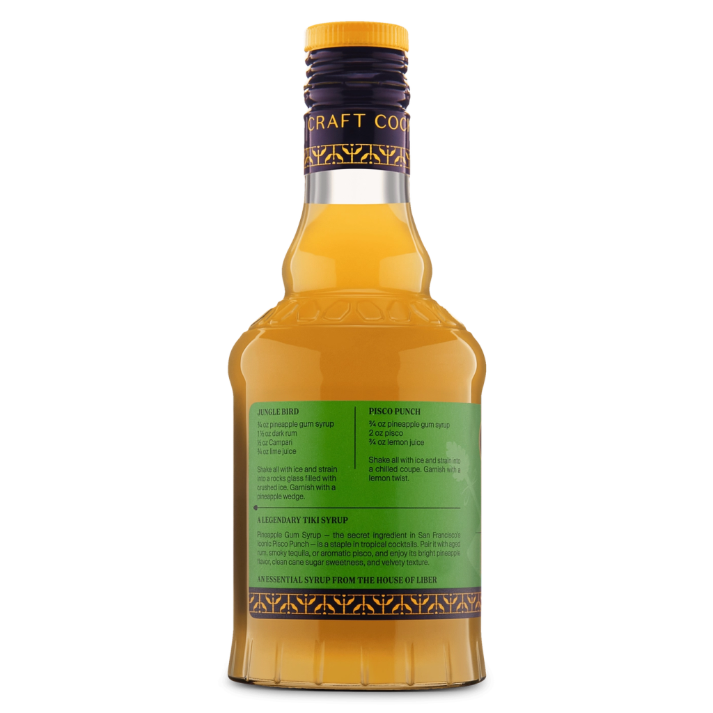 Pineapple Gum Syrup - Tipsy Cocktail Supply Co.