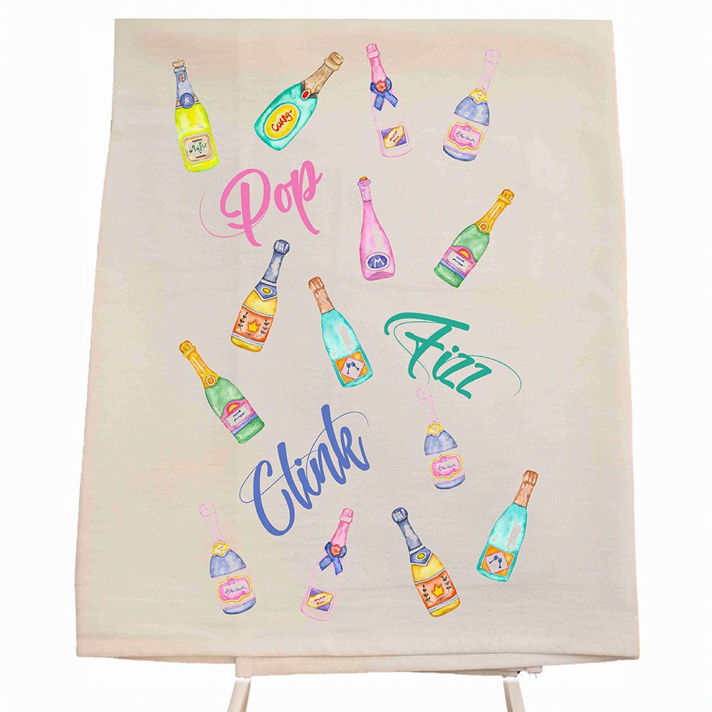 Pop Fizz Clink Bar Towel - Tipsy Cocktail Supply Co.