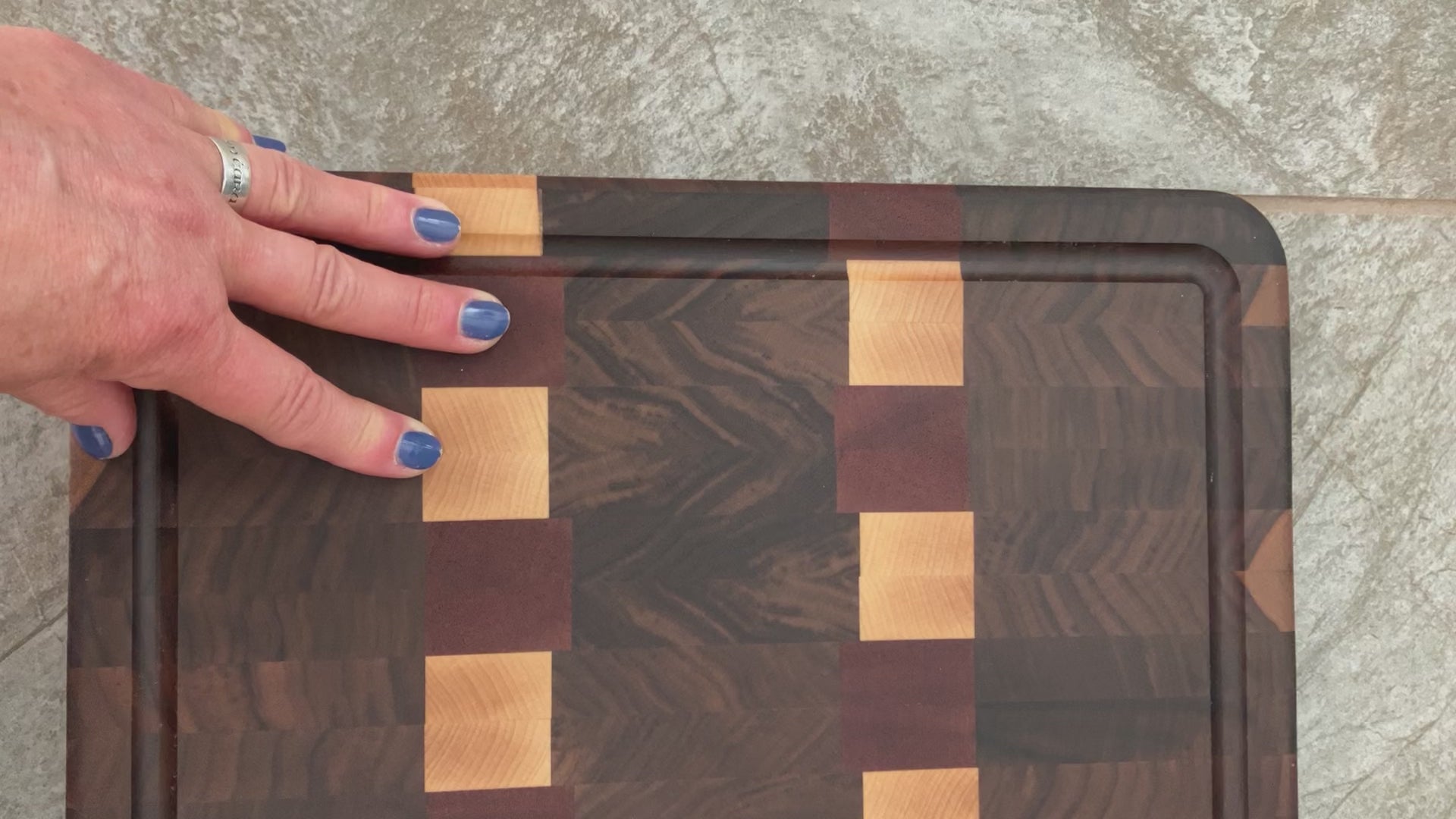 video detail of handmade wooden board