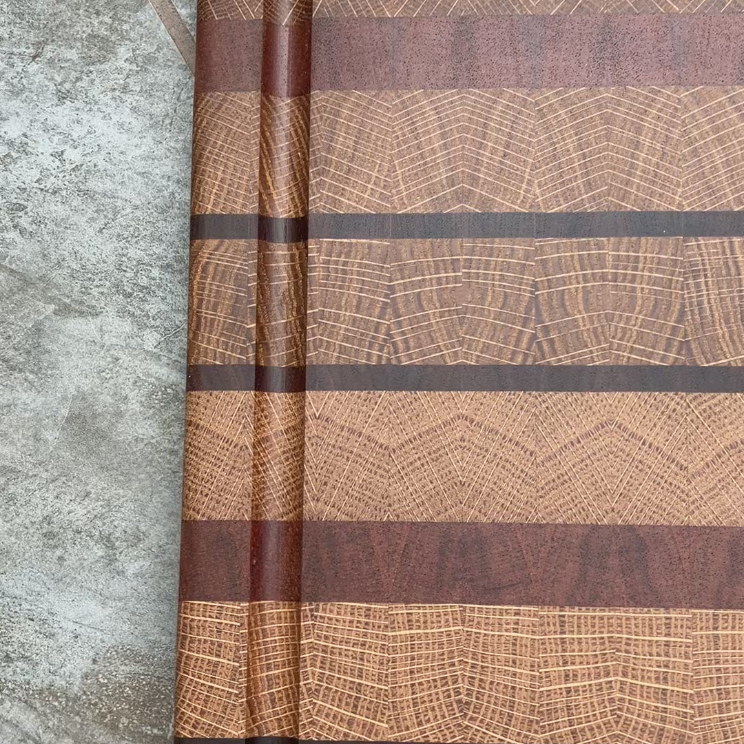 Detail of wooden cutting board