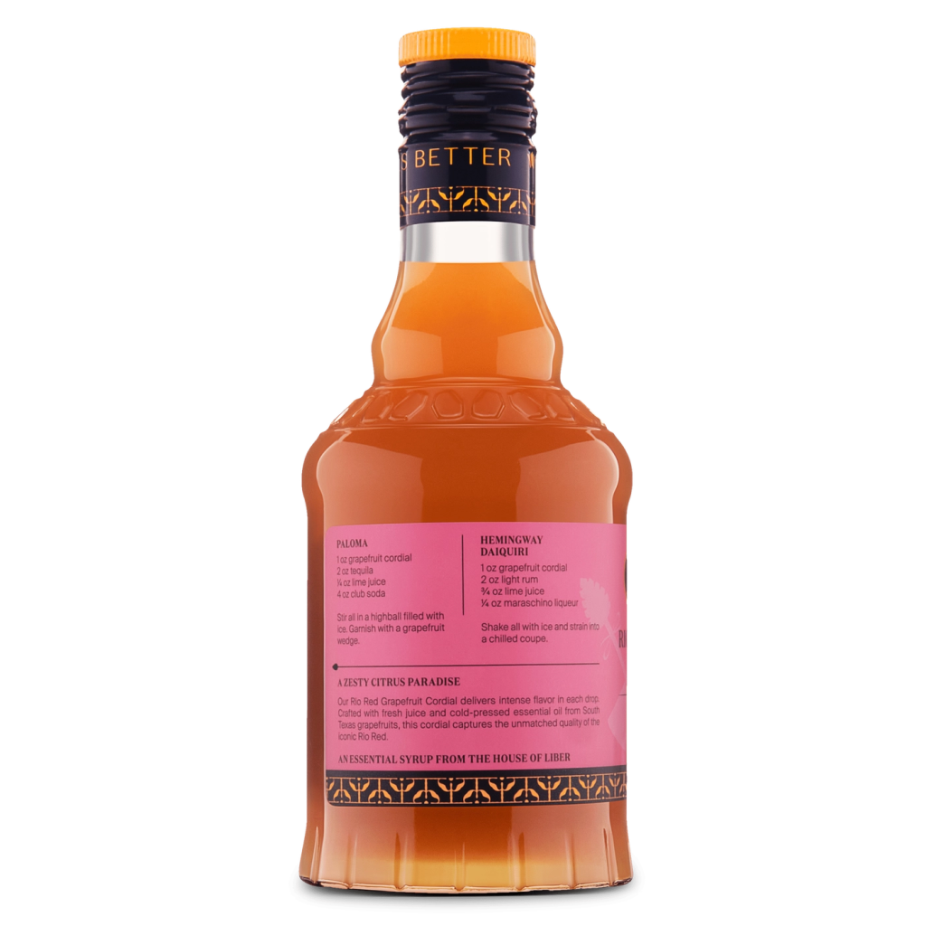 Rio Red Grapefruit Cordial - Tipsy Cocktail Supply Co.