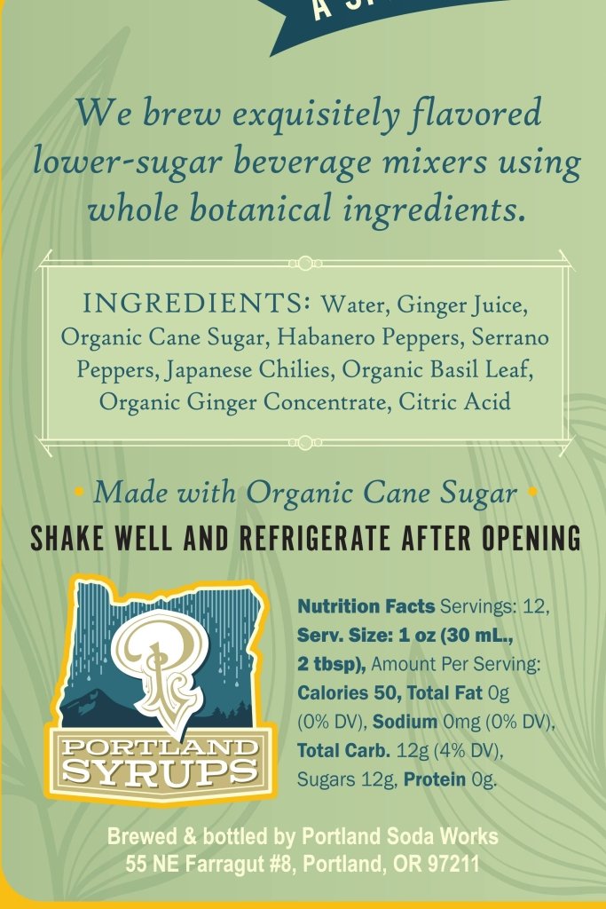 Spicy Ginger Syrup - Tipsy Cocktail Supply Co.