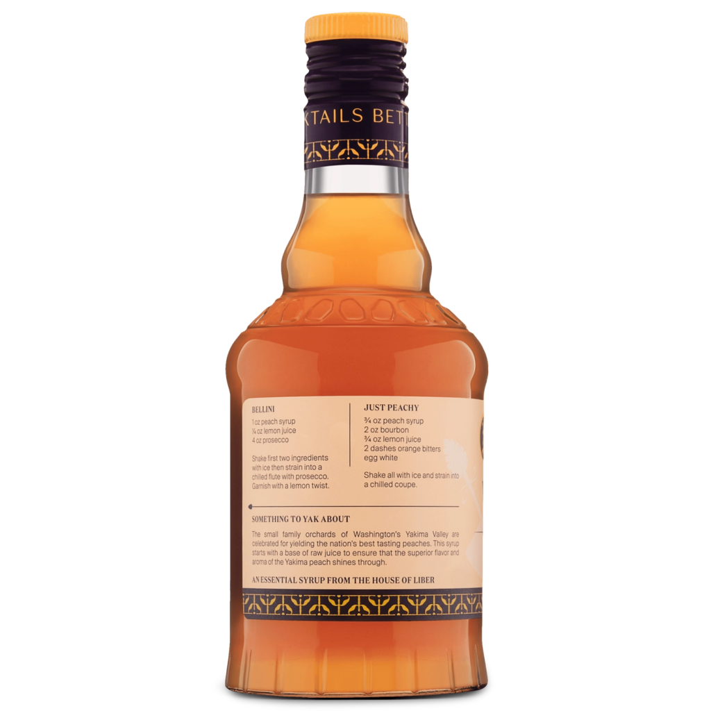 Yakima Valley Peach Syrup - Tipsy Cocktail Supply Co.