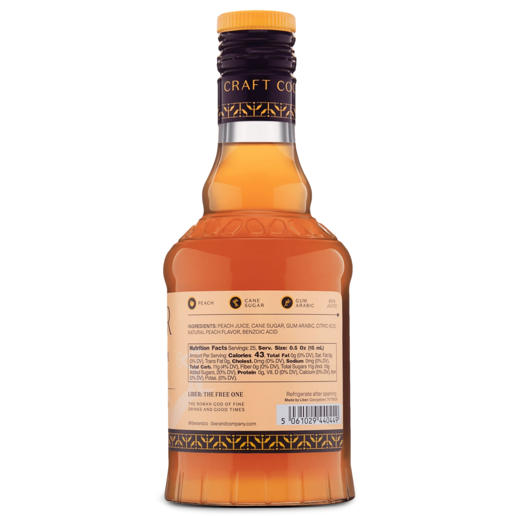 Yakima Valley Peach Syrup - Tipsy Cocktail Supply Co.