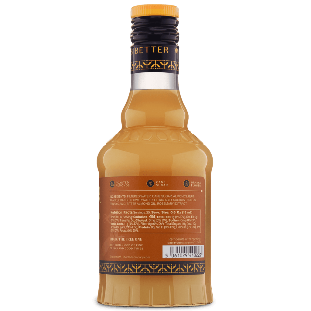 Almond Orgeat Syrup: 375 mL - Tipsy Cocktail Supply Co.