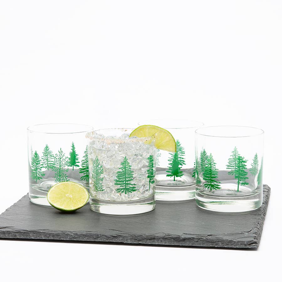 Trees Rocks Glass - Tipsy Cocktail Supply Co.