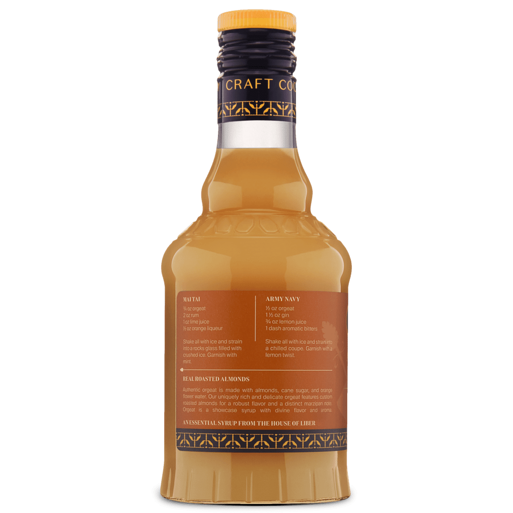 Almond Orgeat Syrup: 375 mL - Tipsy Cocktail Supply Co.