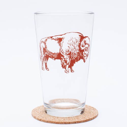 Bison Pint Glass - Tipsy Cocktail Supply Co.