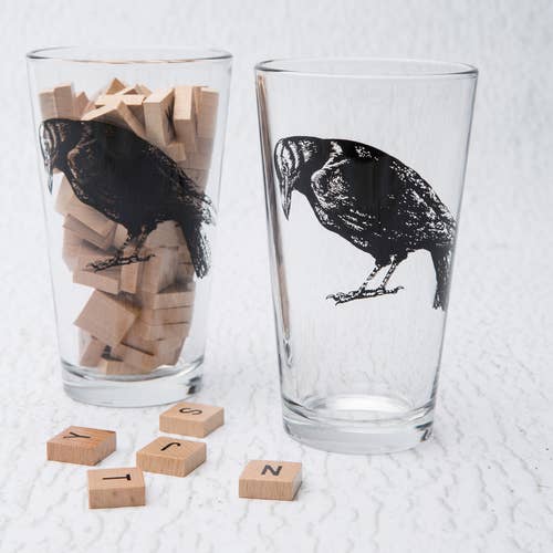 Raven Pint Glass - Tipsy Cocktail Supply Co.