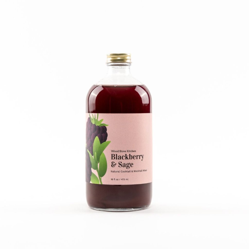 Blackberry & Sage Cocktail & Mocktail Mixer, 16 fl oz - Tipsy Cocktail Supply Co.