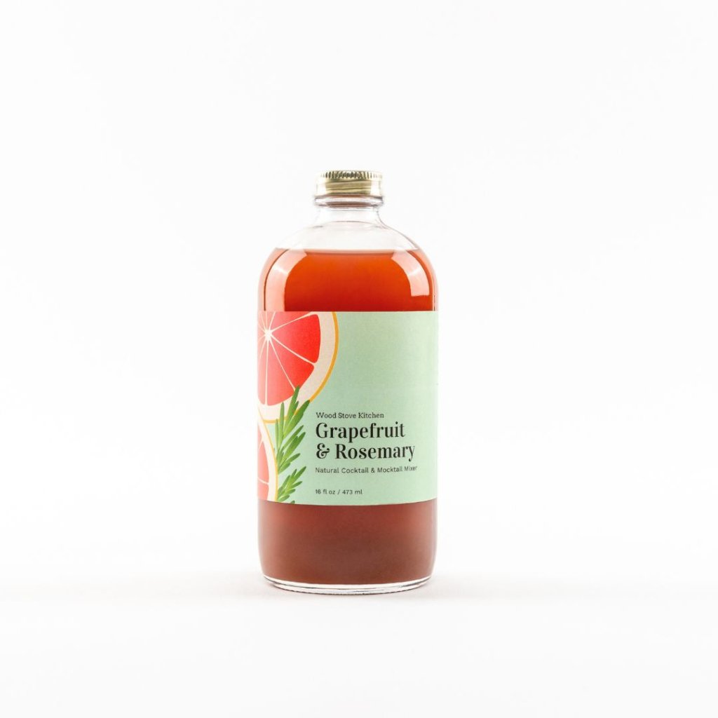 Grapefruit & Rosemary Cocktail & Mocktail Mixer, 16 fl oz - Tipsy Cocktail Supply Co.