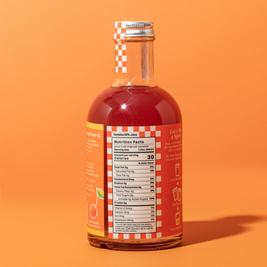 Bitter Orange Cherry Spritz | Non Alcoholic Cocktail & Mocktail Mixer - Tipsy Cocktail Supply Co.