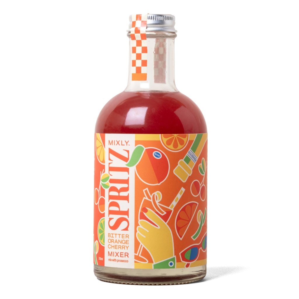 Bitter Orange Cherry Spritz | Non Alcoholic Cocktail & Mocktail Mixer - Tipsy Cocktail Supply Co.