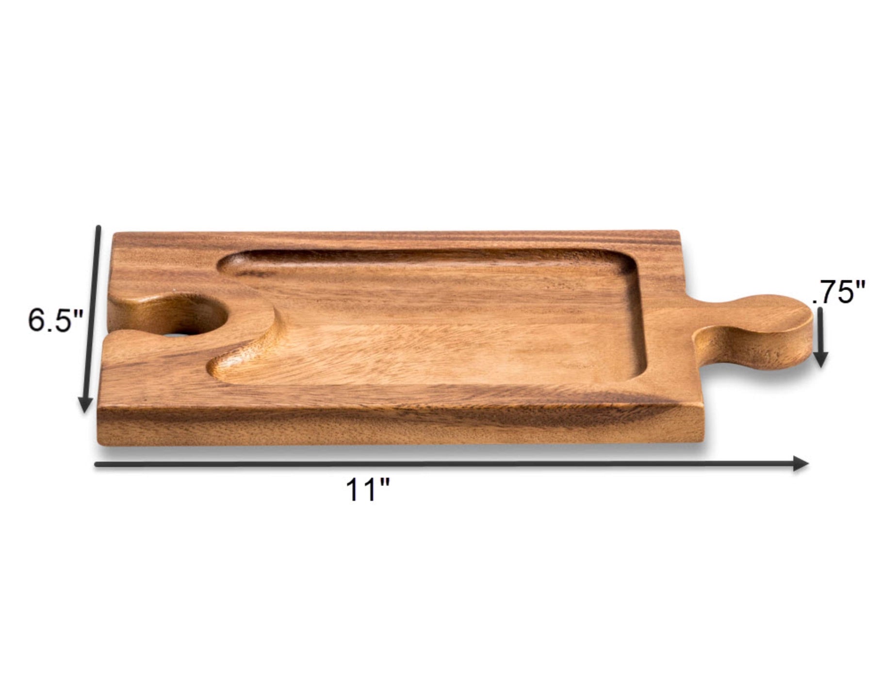 Personal Charcuterie and Wine Glass Holder - Tipsy Cocktail Supply Co.