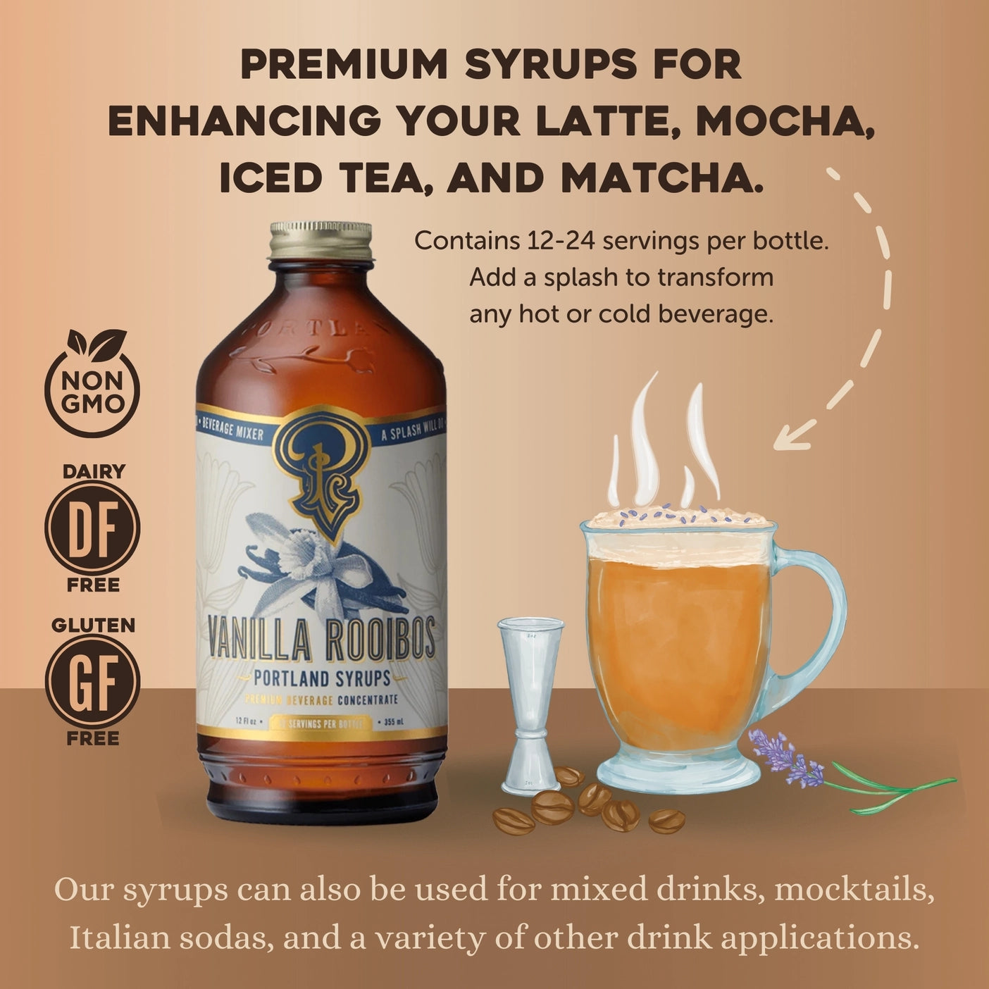 Vanilla Spice Rooibos Syrup - Tipsy Cocktail Supply Co.