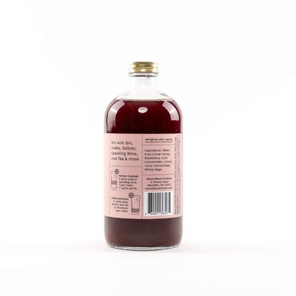 Blackberry & Sage Cocktail & Mocktail Mixer, 16 fl oz - Tipsy Cocktail Supply Co.