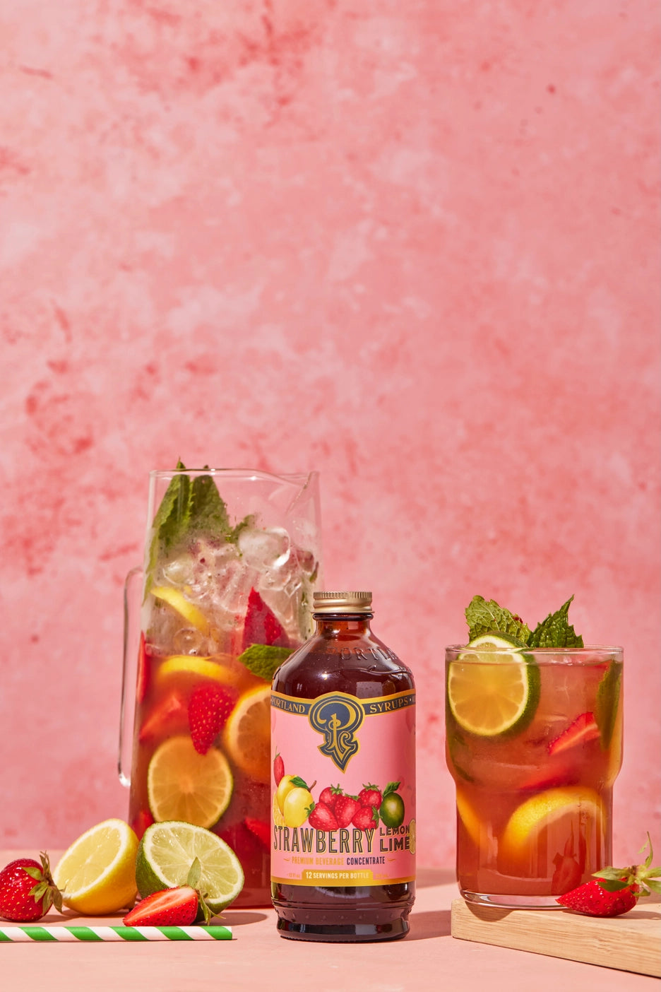 Strawberry Lemon Lime Syrup - Tipsy Cocktail Supply Co.