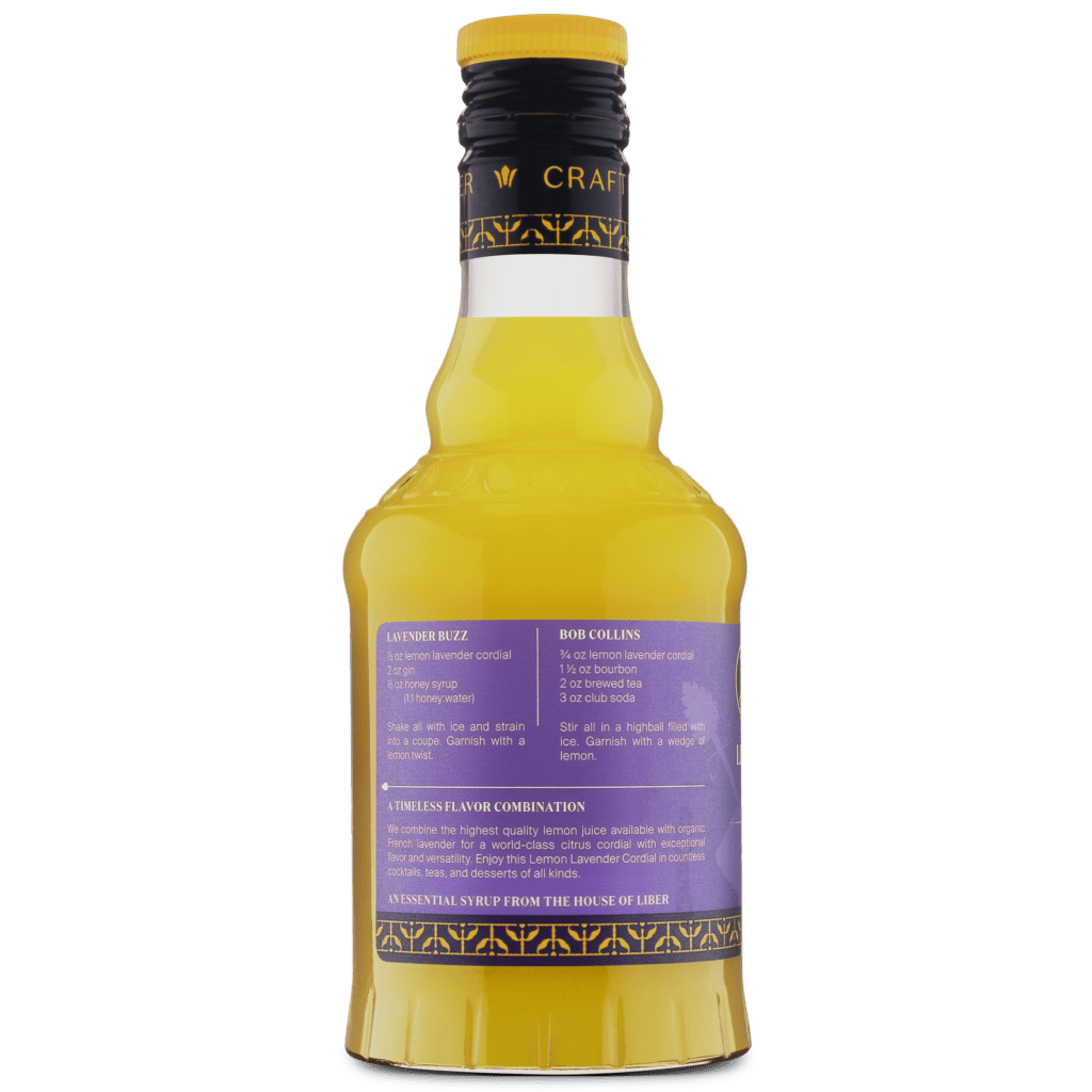 Lemon Lavender Cordial - Tipsy Cocktail Supply Co.