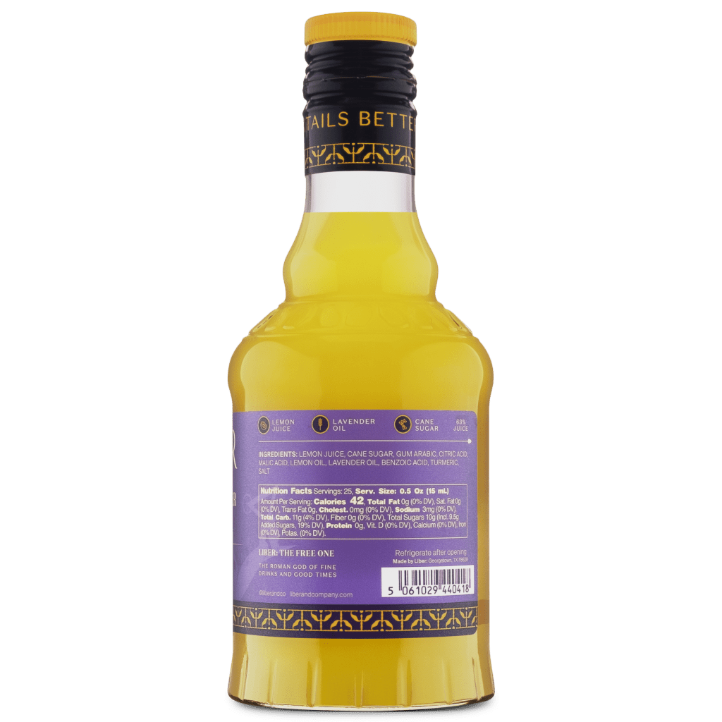 Lemon Lavender Cordial - Tipsy Cocktail Supply Co.