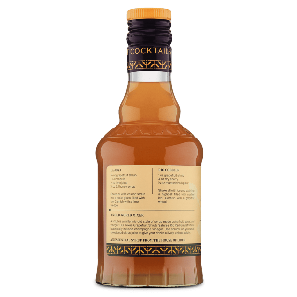 Texas Grapefruit Shrub - Tipsy Cocktail Supply Co.