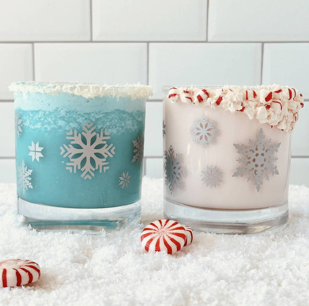 Snowflake Rocks Glasses - Tipsy Cocktail Supply Co.