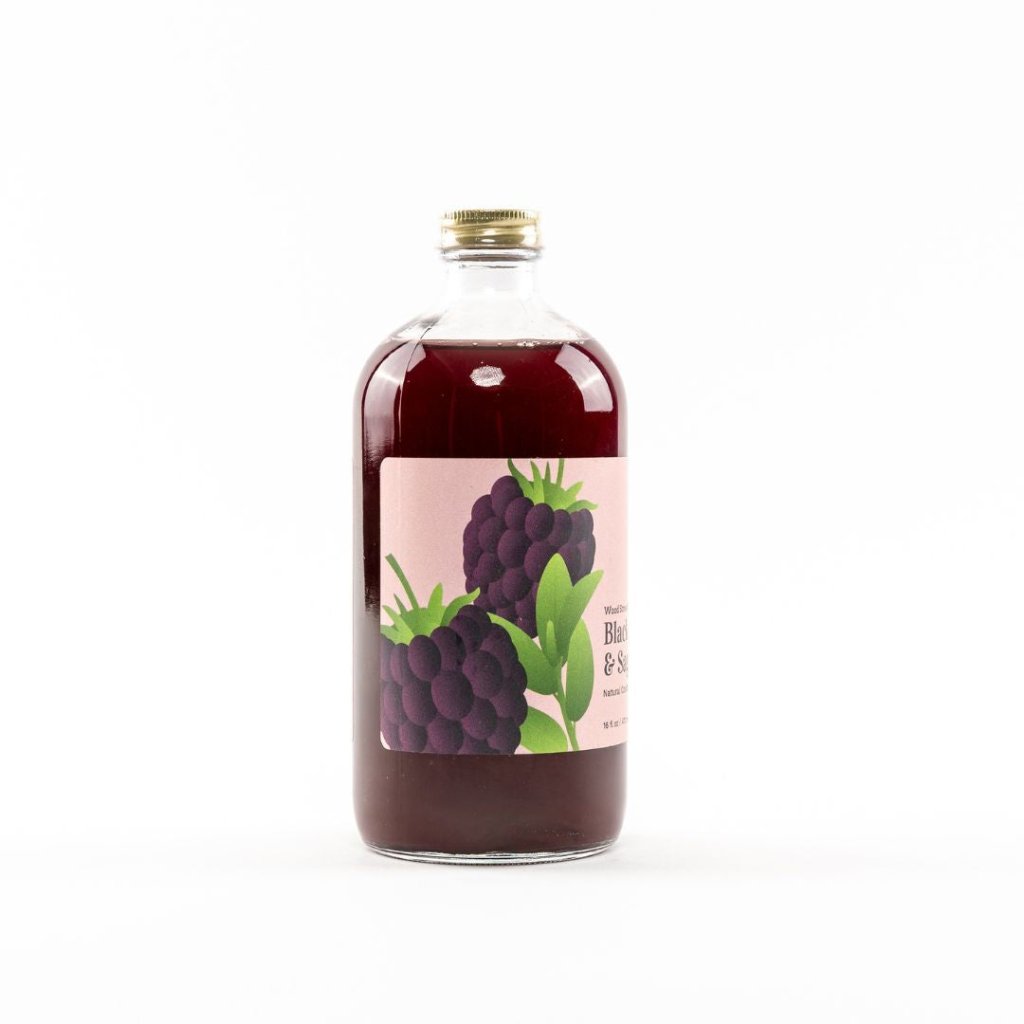 Blackberry & Sage Cocktail & Mocktail Mixer, 16 fl oz - Tipsy Cocktail Supply Co.
