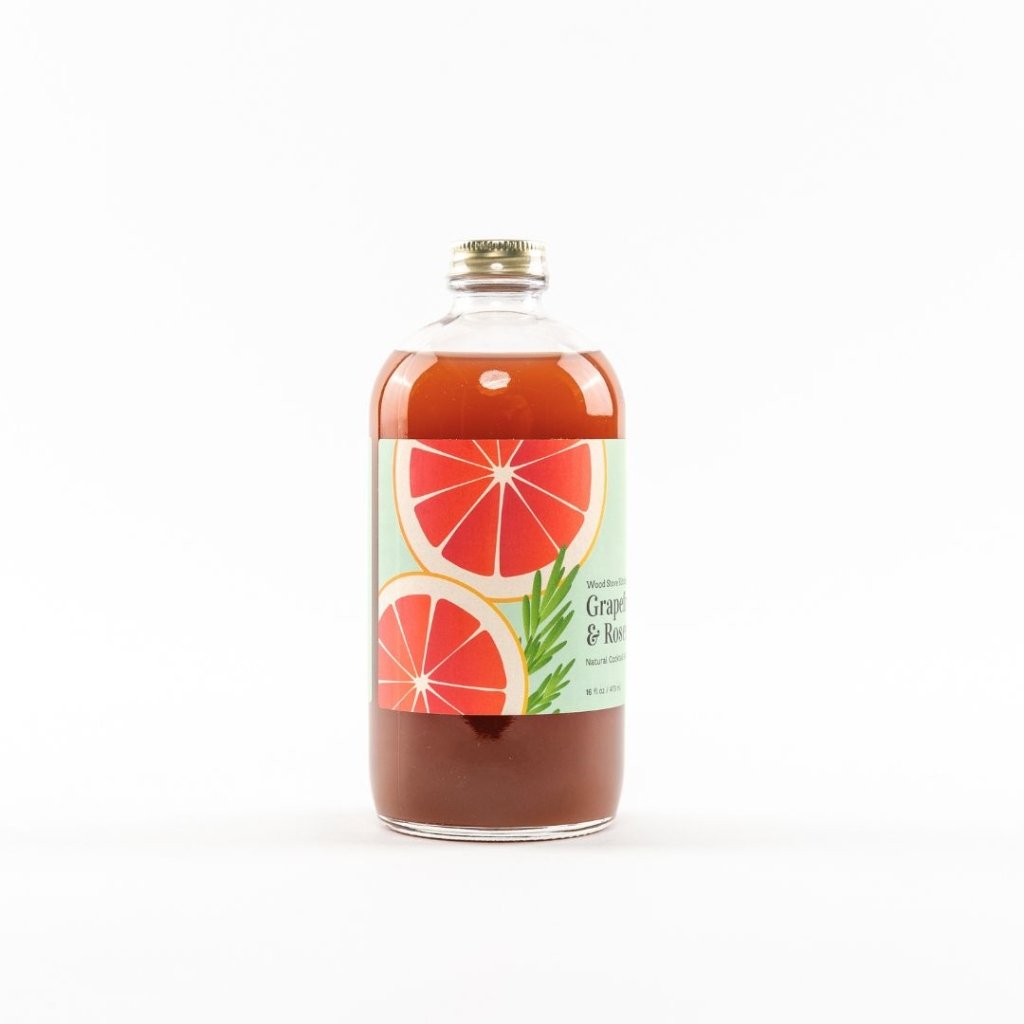 Grapefruit & Rosemary Cocktail & Mocktail Mixer, 16 fl oz - Tipsy Cocktail Supply Co.