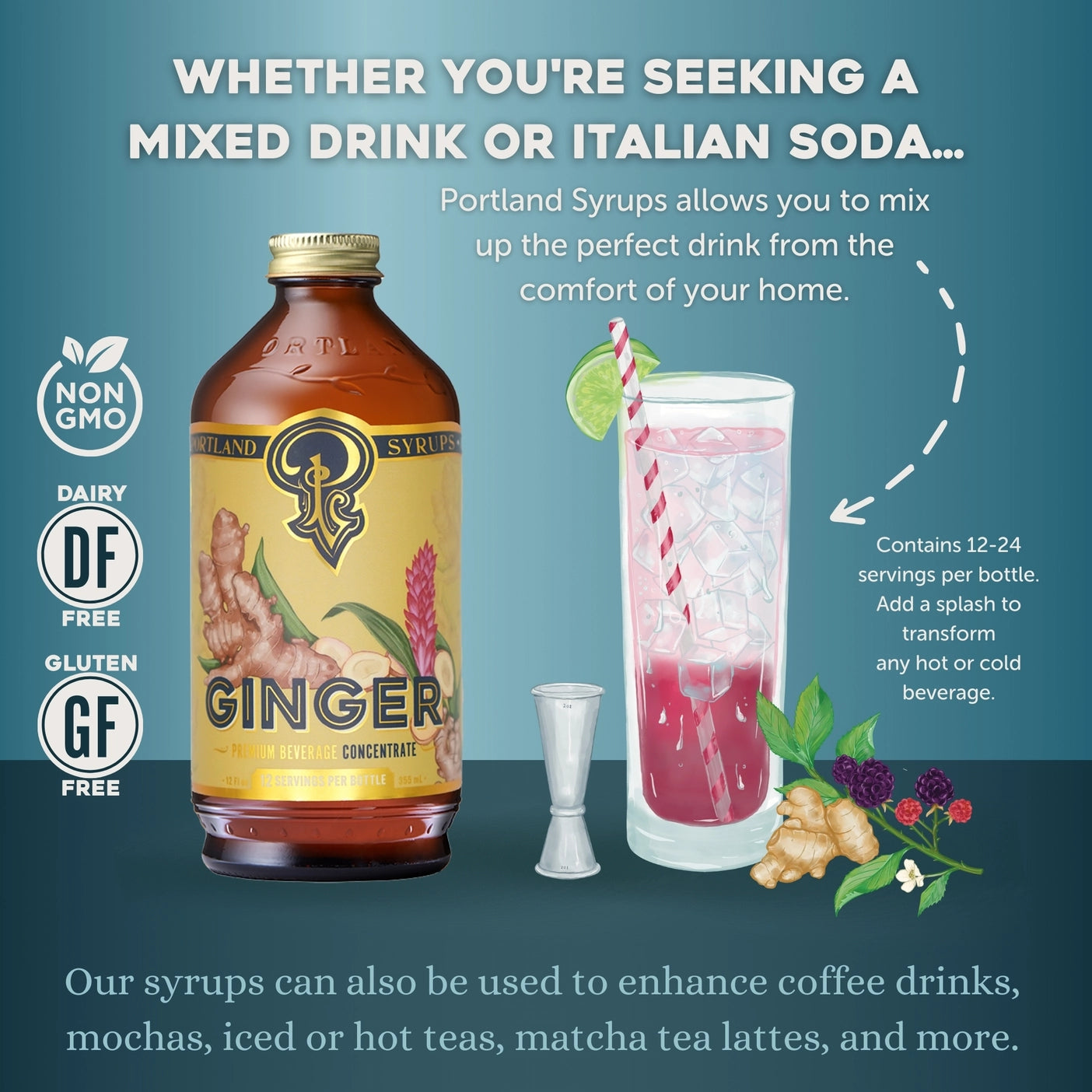 Authentic Ginger Syrup - Tipsy Cocktail Supply Co.