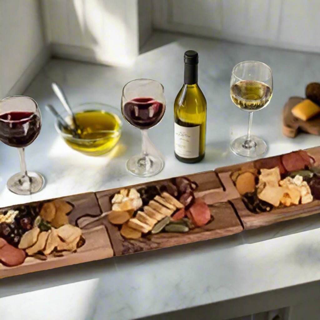 Personal Charcuterie and Wine Glass Holder - Tipsy Cocktail Supply Co.