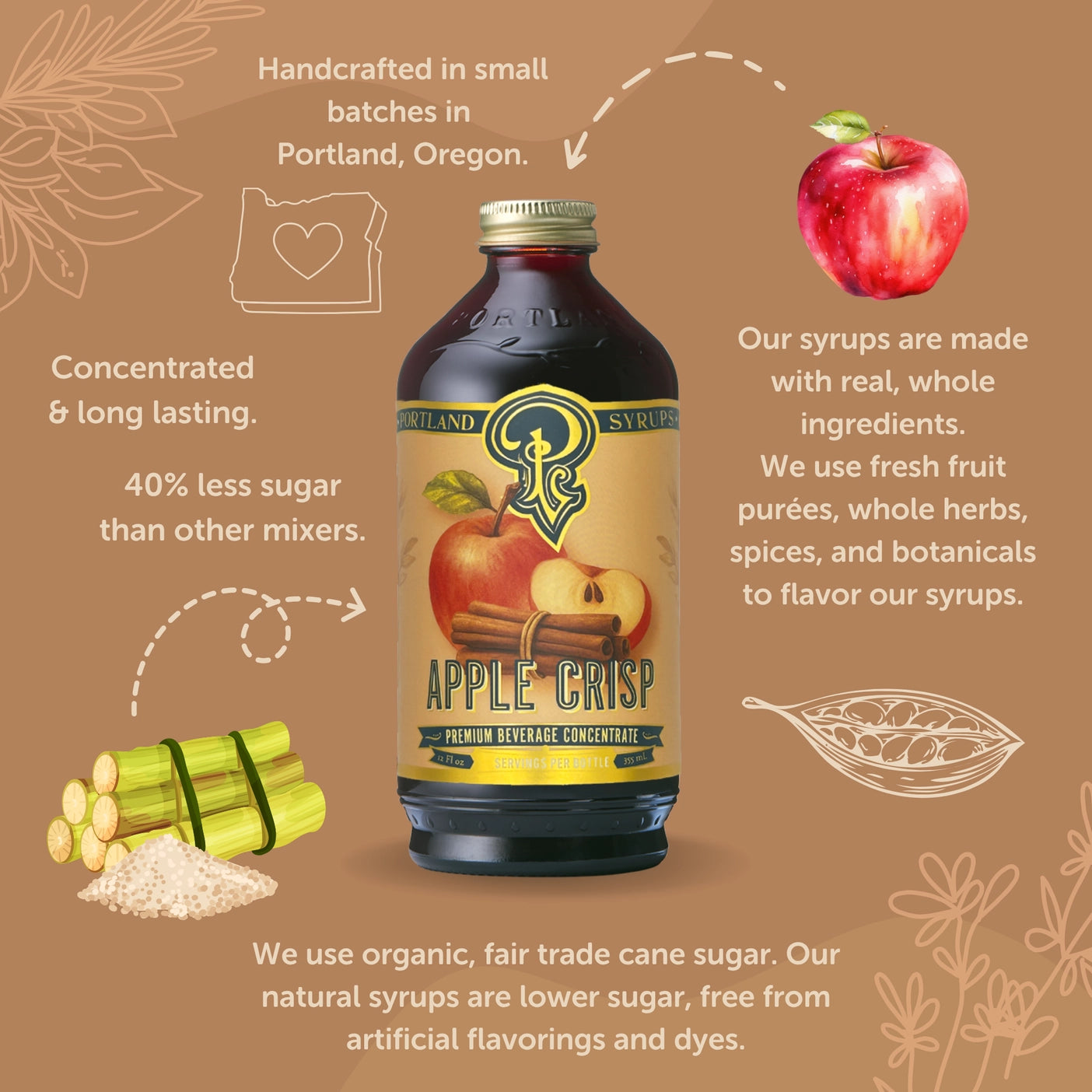 Apple Crisp Syrup - Tipsy Cocktail Supply Co.