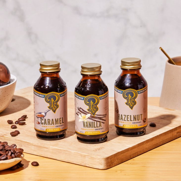 Gift Set - Coffee Syrups - Vanilla, Hazelnut, Caramel - Tipsy Cocktail Supply Co.