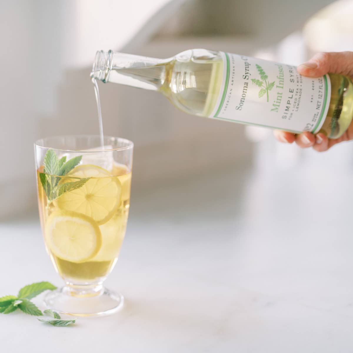 Mint Infused Simple Syrup - Tipsy Cocktail Supply Co.