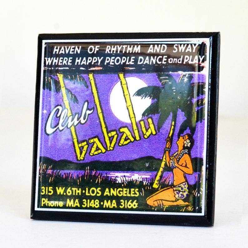 Vintage Tiki Lounge Coaster Set - Tipsy Cocktail Supply Co.