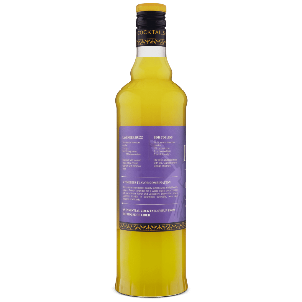 Lemon Lavender Cordial - Tipsy Cocktail Supply Co.