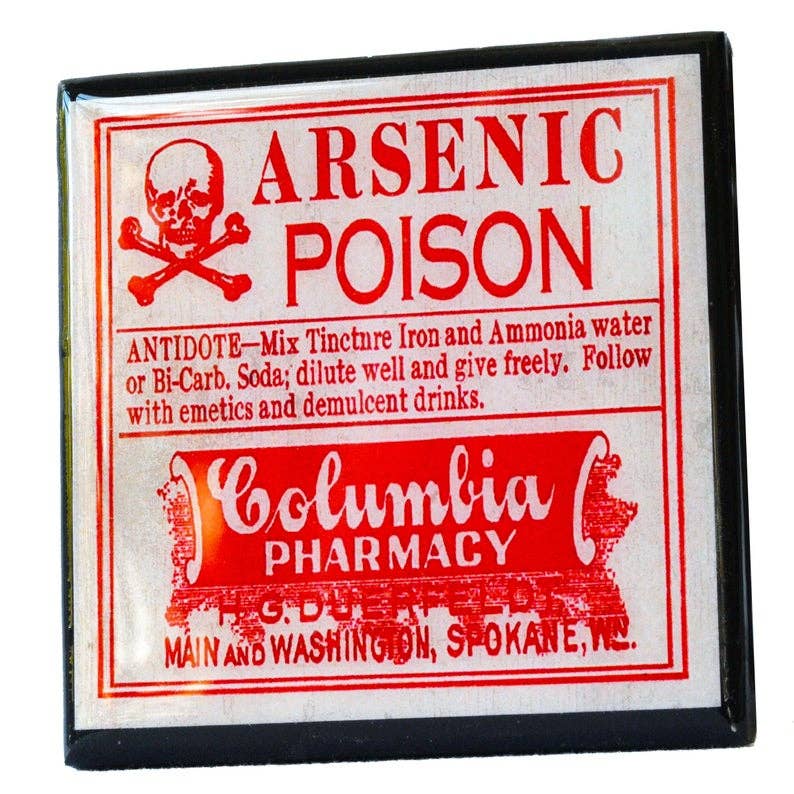 Choose Your Poison: Vintge Poison Label Drink Coaster Set - Tipsy Cocktail Supply Co.