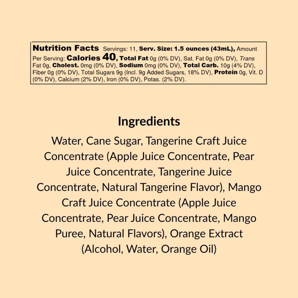 Tangerine & Mango Mimosa Mixer - Tipsy Cocktail Supply Co.