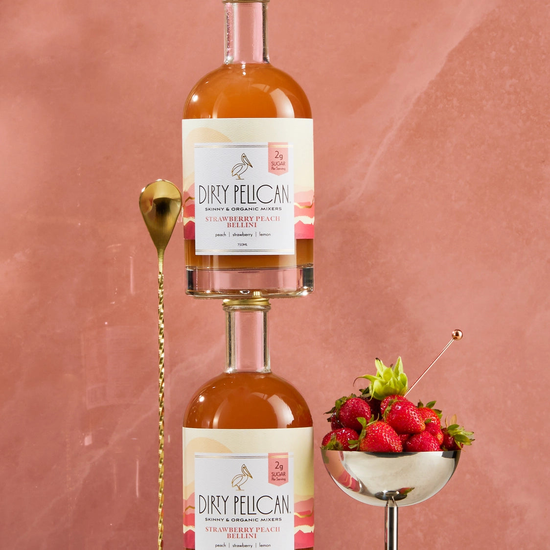 Strawberry Peach Bellini Mixer - Tipsy Cocktail Supply Co.